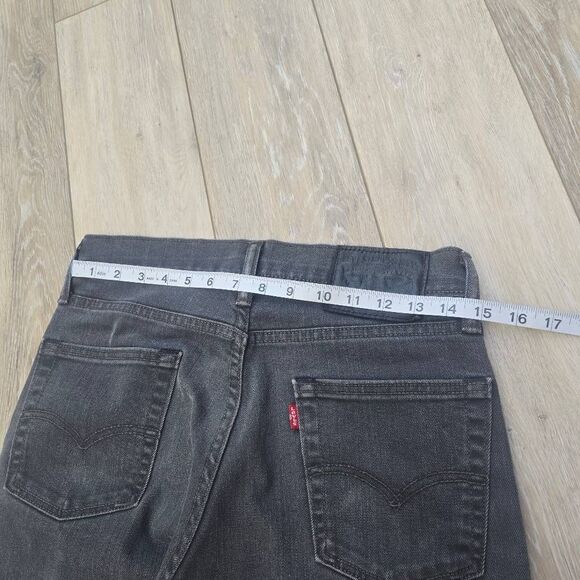 Levi's Strauss black slim straight denim men's jeans 28x30 - Picture 4 of 14